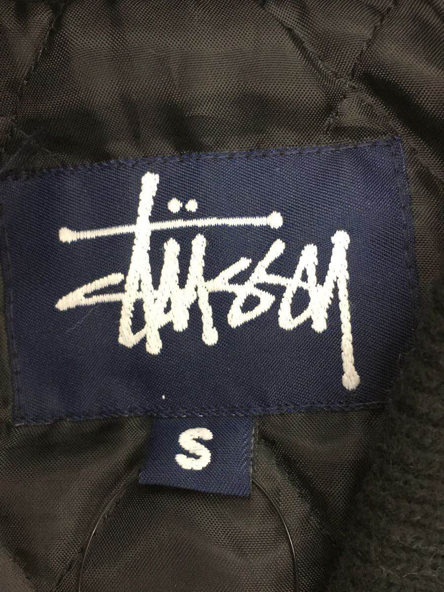 STUSSY◇スタジャン/S/ウール/BLK/BIG4/紺タグ | sweatreno.com