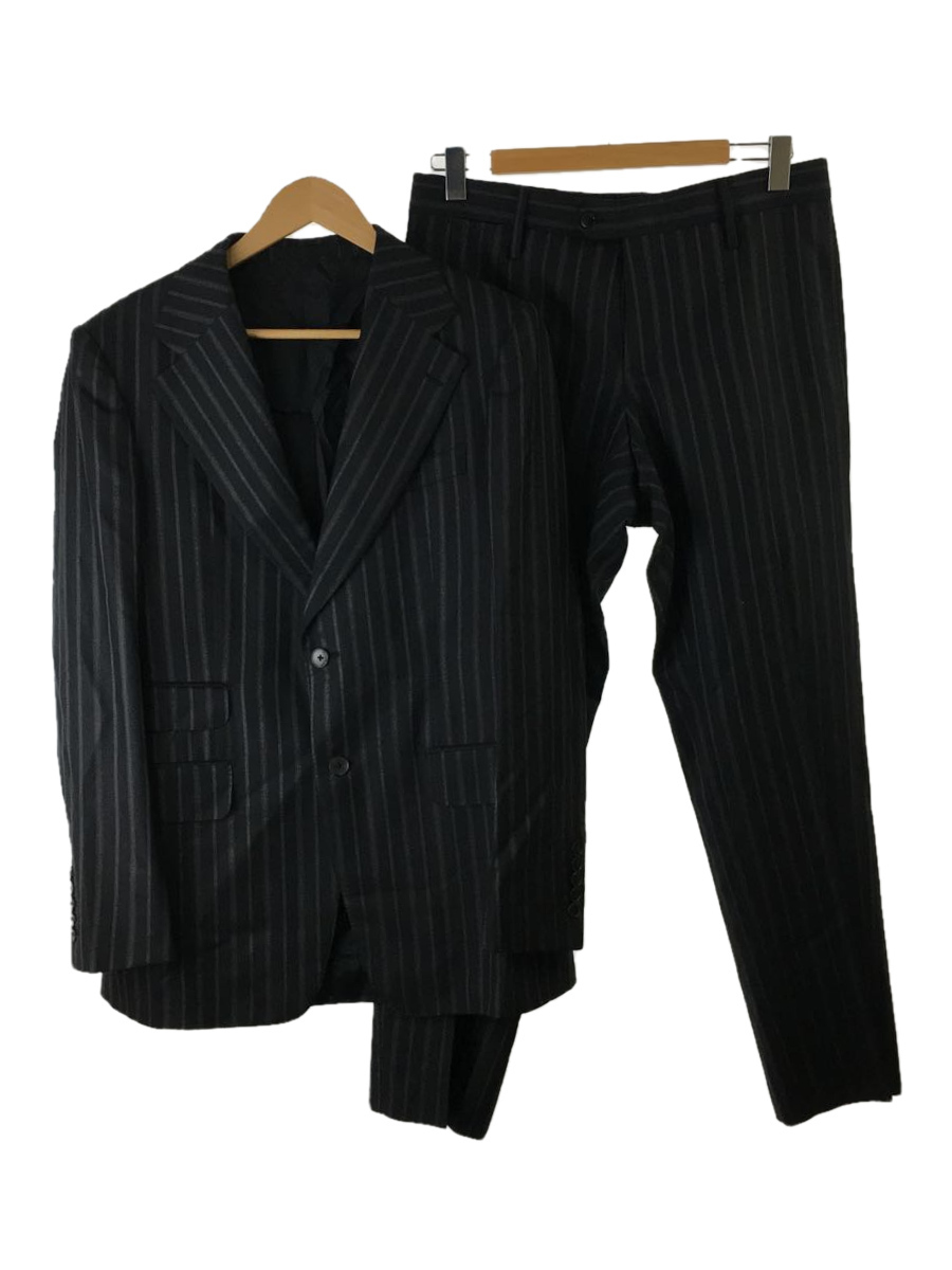 GUCCI◇スーツ/48/ウール/BLK/ストライプ www.tempconqatar.com