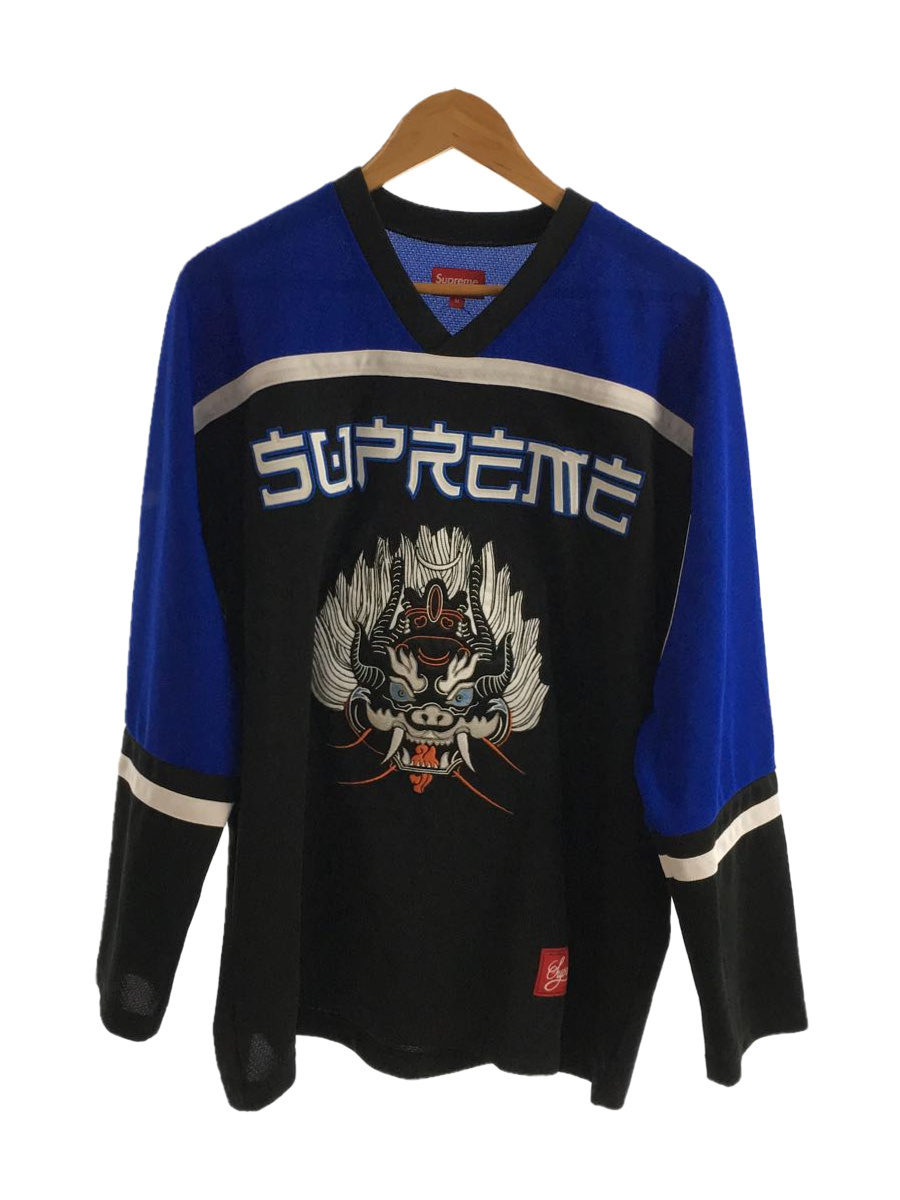 Supreme◇シュプリーム/長袖Tシャツ/M/ポリエステル/ブラック/21AW