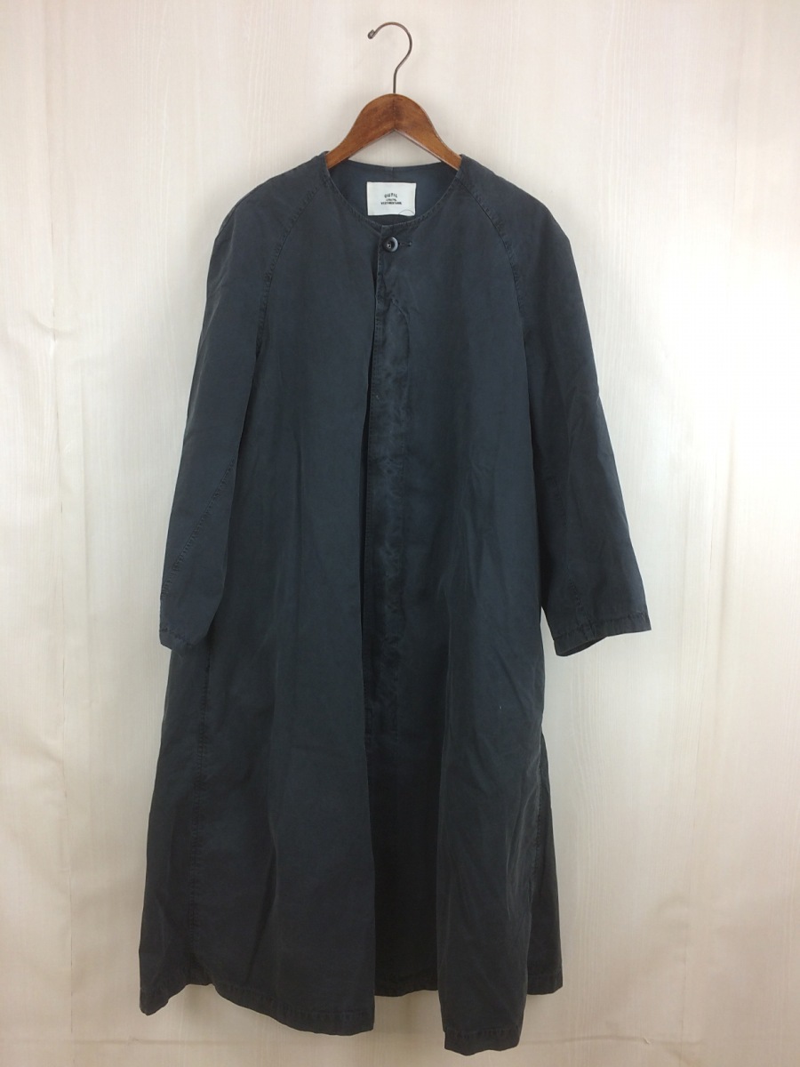 OUTIL◇コート/0/コットン/GRY/ノーカラーコート | beia.com.do