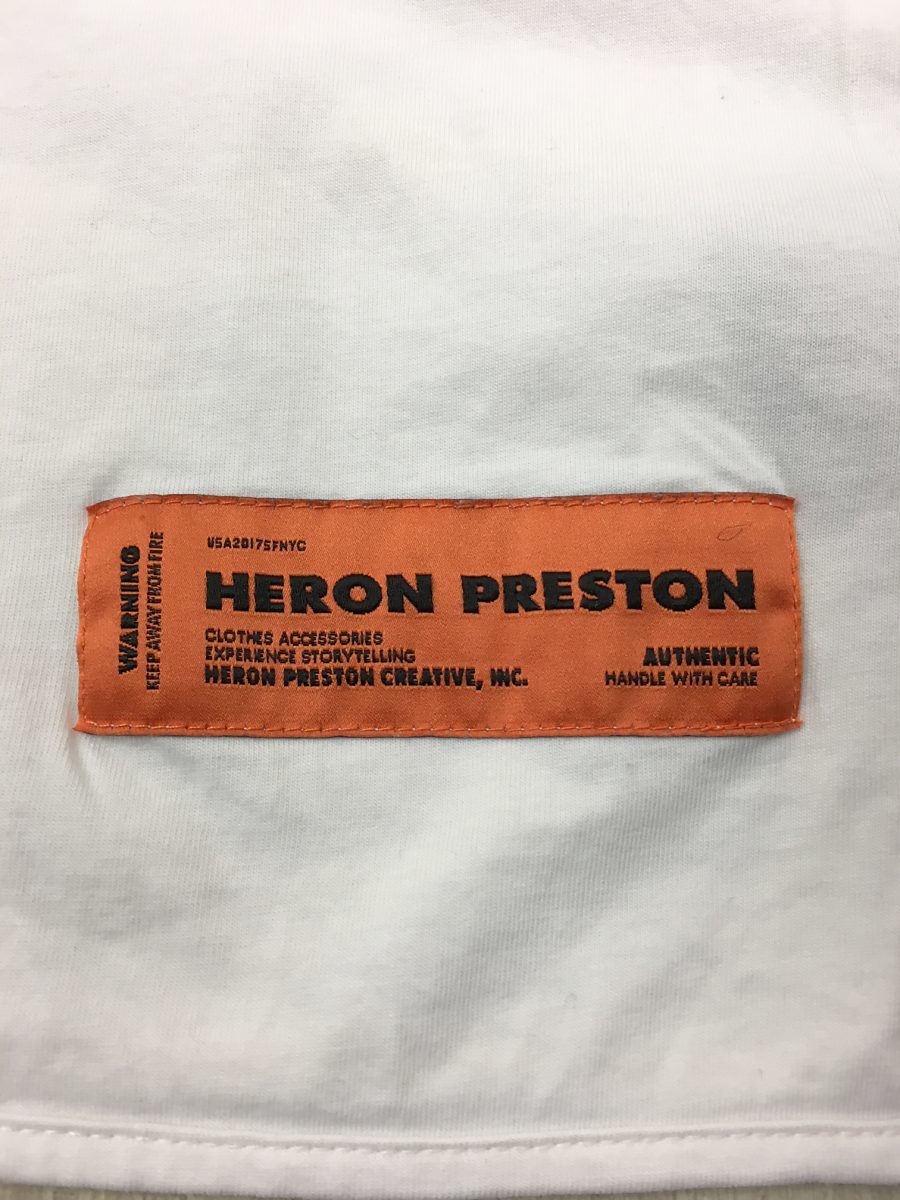 HERON PRESTON◇OVER HERON COLORS/WHITE/Tシャツ/M/コットン/WHT -  dramarcelaqueiroz.com.br