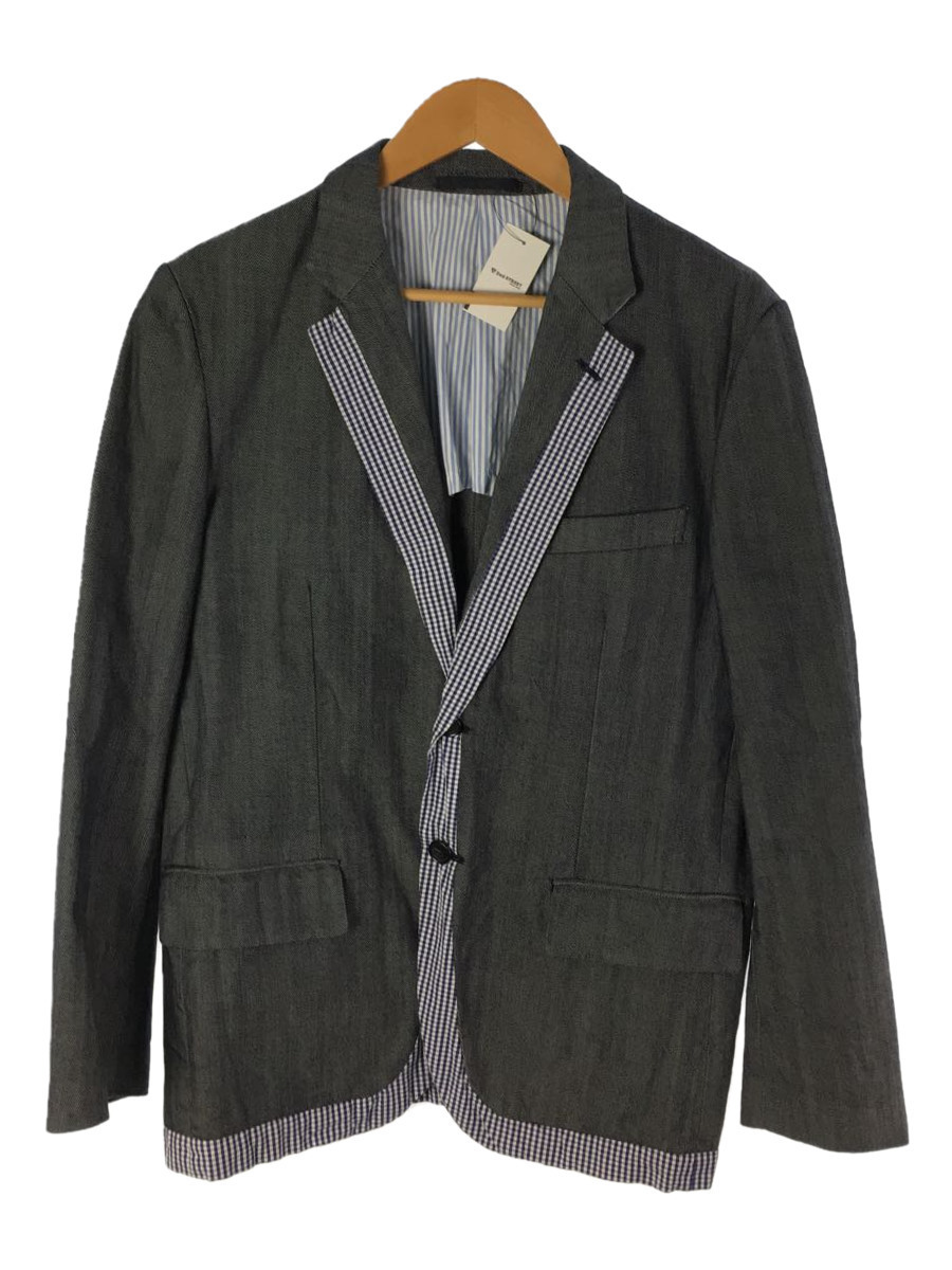 COMME des GARCONS HOMME◇テーラードジャケット/SS/コットン/GRY