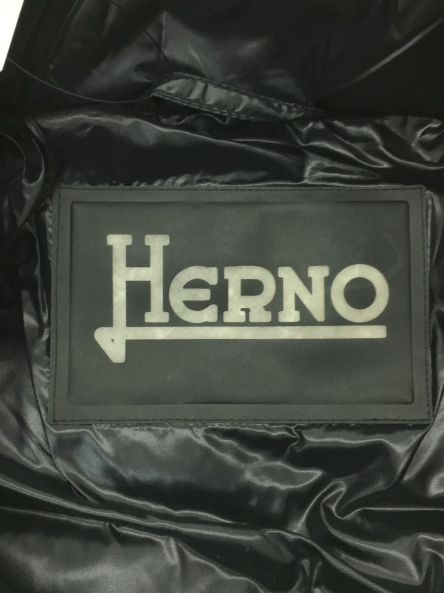 HERNO◇ヘルノ/コート/42/ポリエステル/BLK/無地/ダウンコート ...