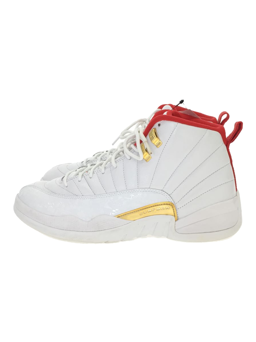 NIKE◇AIR JORDAN 12 RETRO/エアジョーダンレトロ/ホワイト/130690-107