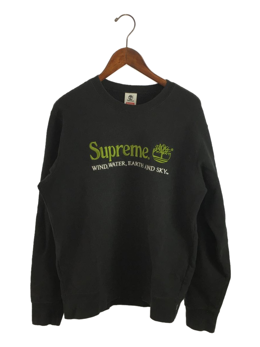 Supreme◇20SS/Crewneck Sweathirt/スウェット/S/コットン/BLK/着用感