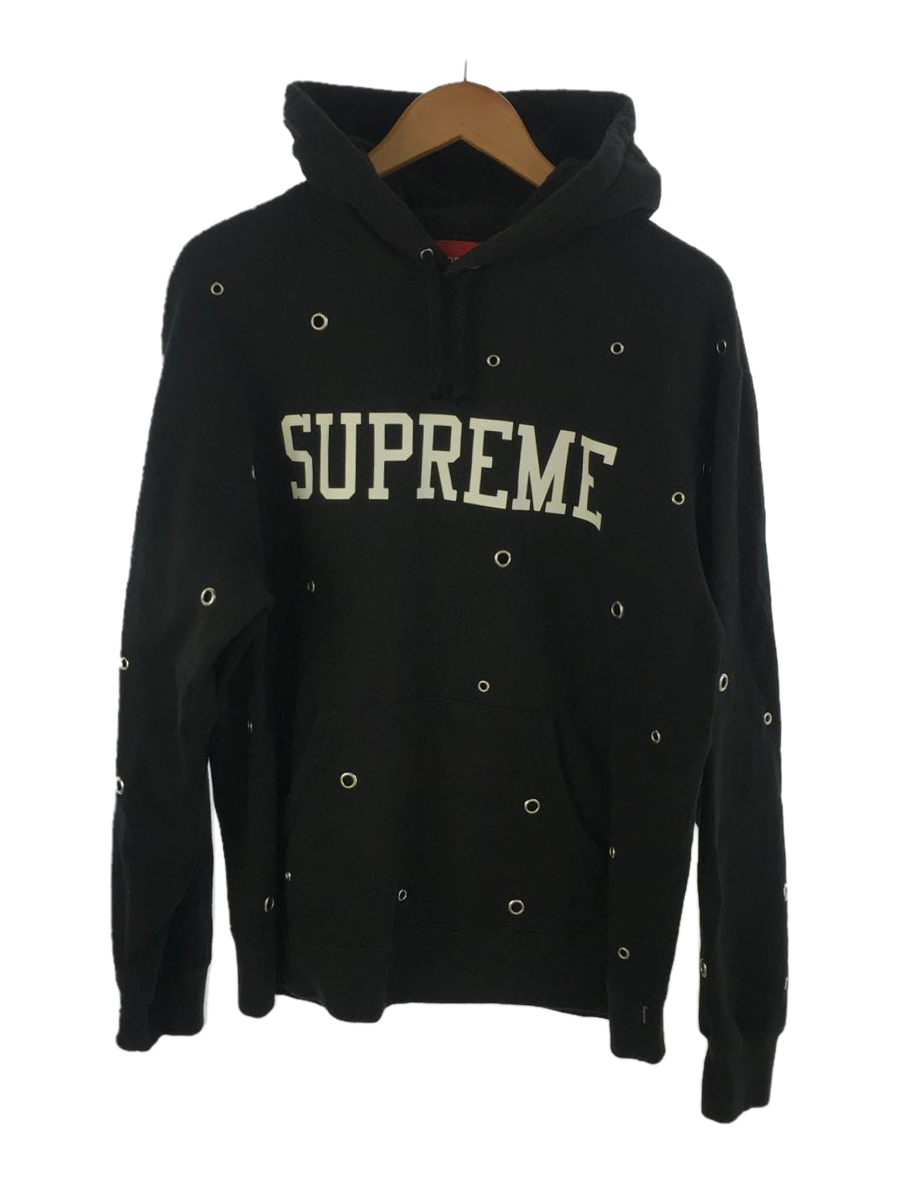 Supreme◇パーカー/M/コットン/ブラック/Eyelet Hooded Sweatshirt