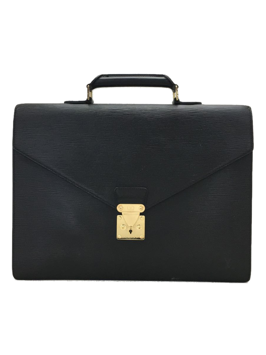LOUIS VUITTON◇セルヴィエットアンバサダー_エピ_M54412/BLK/レザー