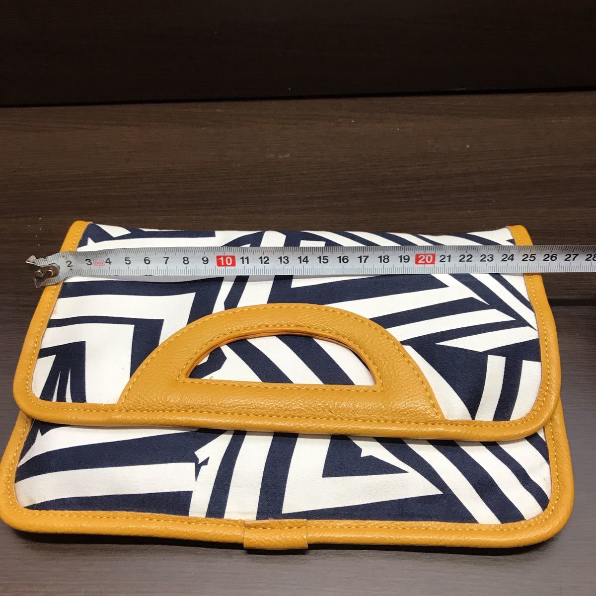  new goods clutch bag vivid coloring yellow × black × white 