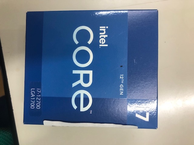 intel Core i7 12700 新品・未開封・未使用・送料無料 ① p4.org