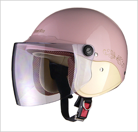 【リード工業】 Street Alice QJ-3 セミジェットヘルメット パールピンク_画像1