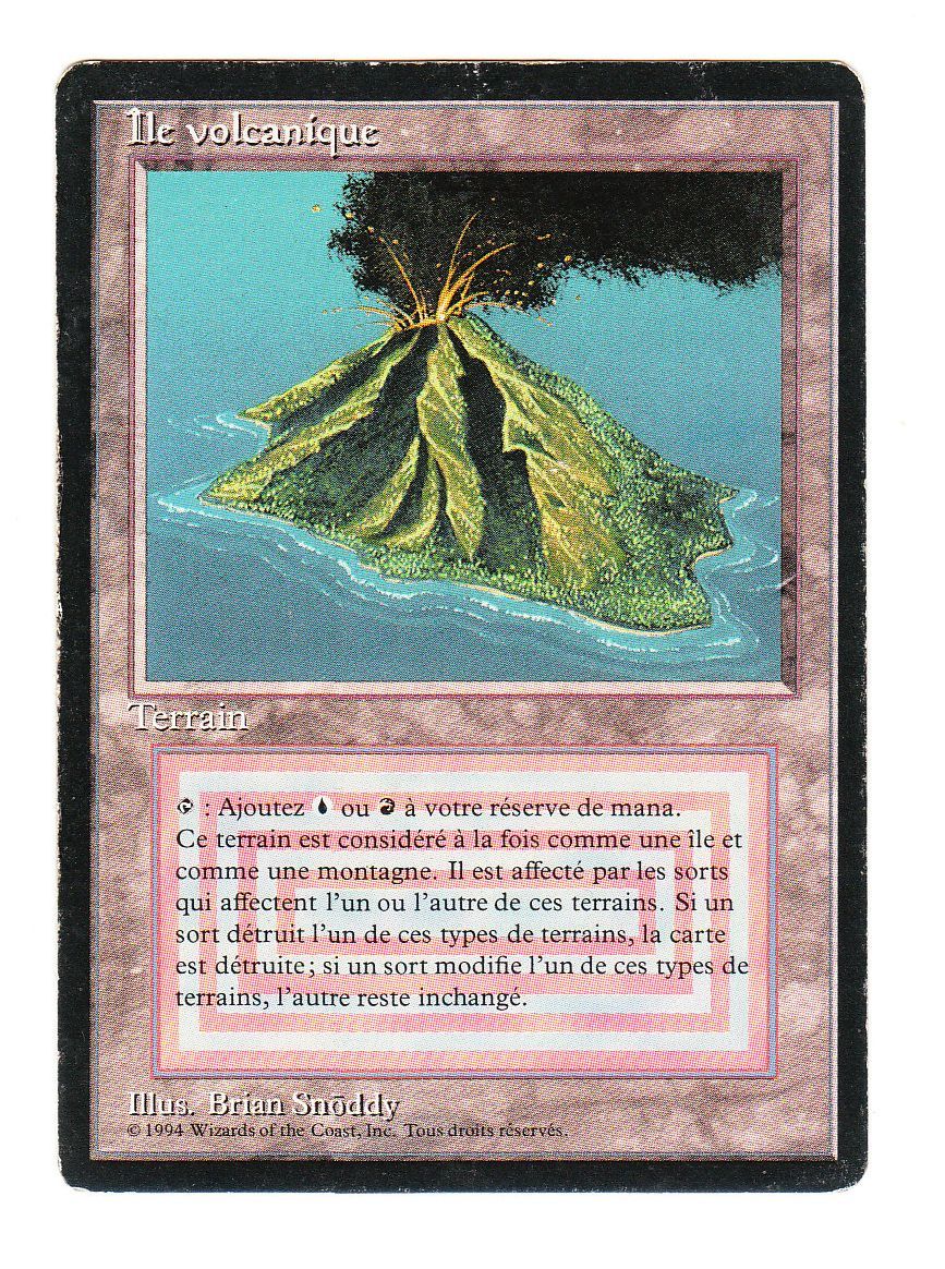 ●MTG● RV Volcanic Island(黒枠仏語)_画像1