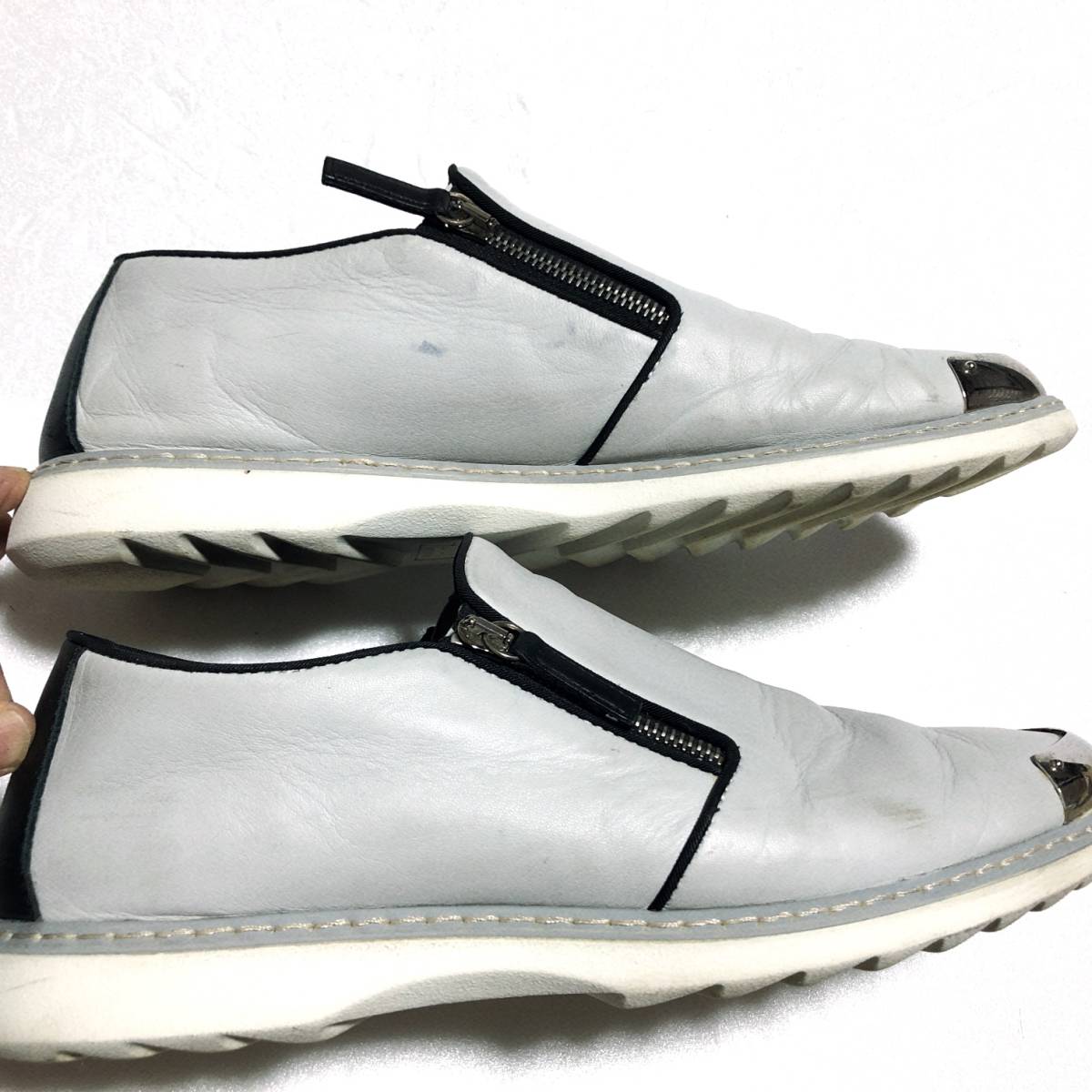 ジュゼッペザノッティ サイドジップ スリッポン 43/GIUSEPPE ZANOTTI