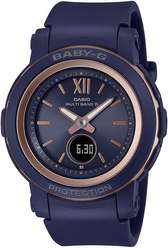 【破格値下げ】 CASIO カシオ 腕時計 レディース　ブルー BGA-2900-2AJF　10気圧防水　ソーラー電波 BABY-G BASIC
