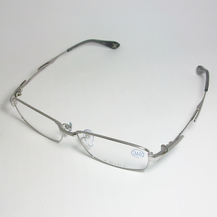 X-WIREekswaia men's glasses glasses frame XW1046-1-55 times attaching possible hair line silver 