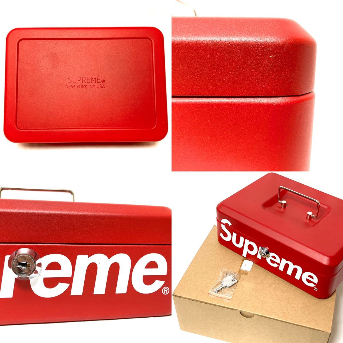 おトク】 Supreme Lock Box Red 鍵付き小物入れ 金庫 kids-nurie.com
