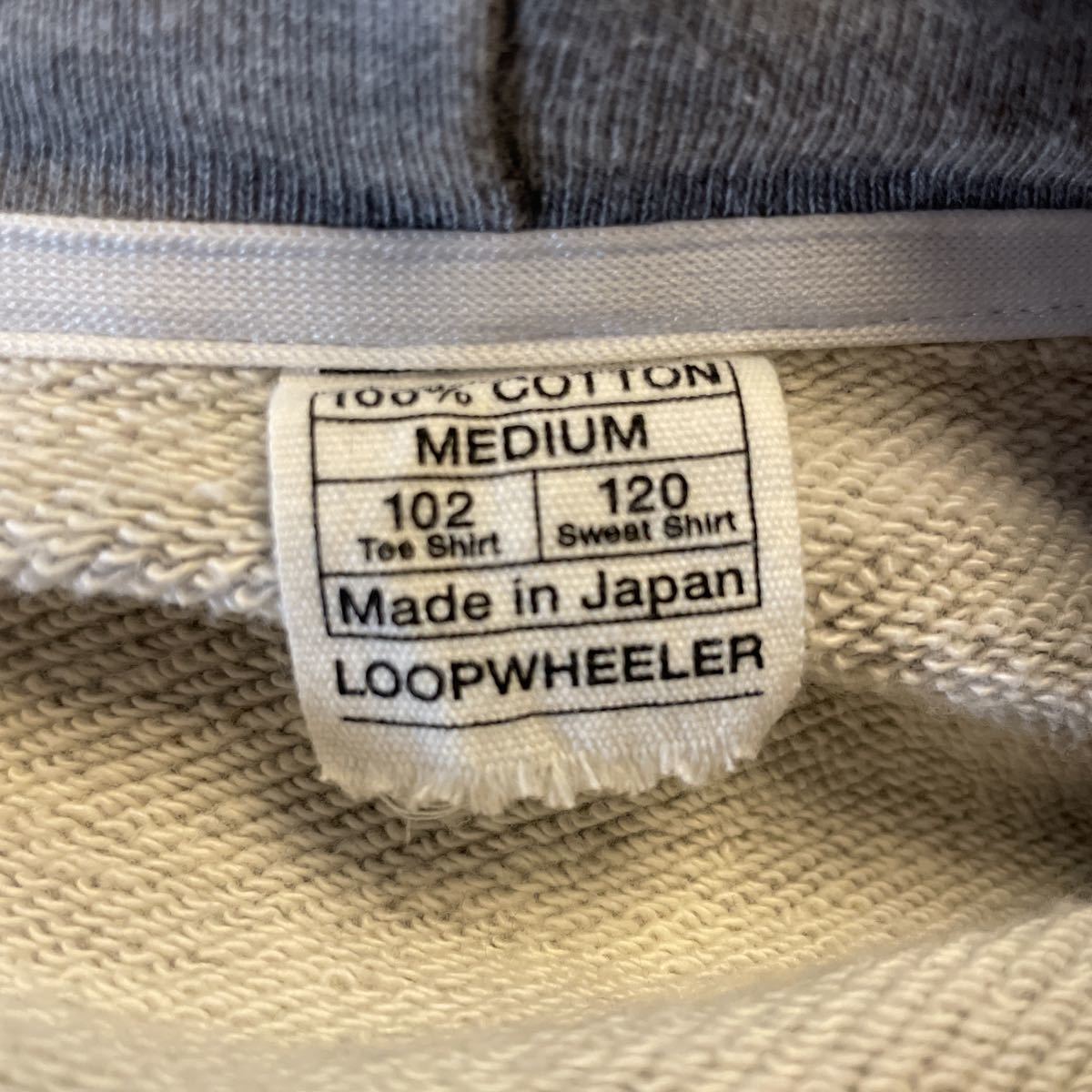 LOOPWHEELER MOGNO6 ワッペン ジップパーカー サイズM ループウィラー