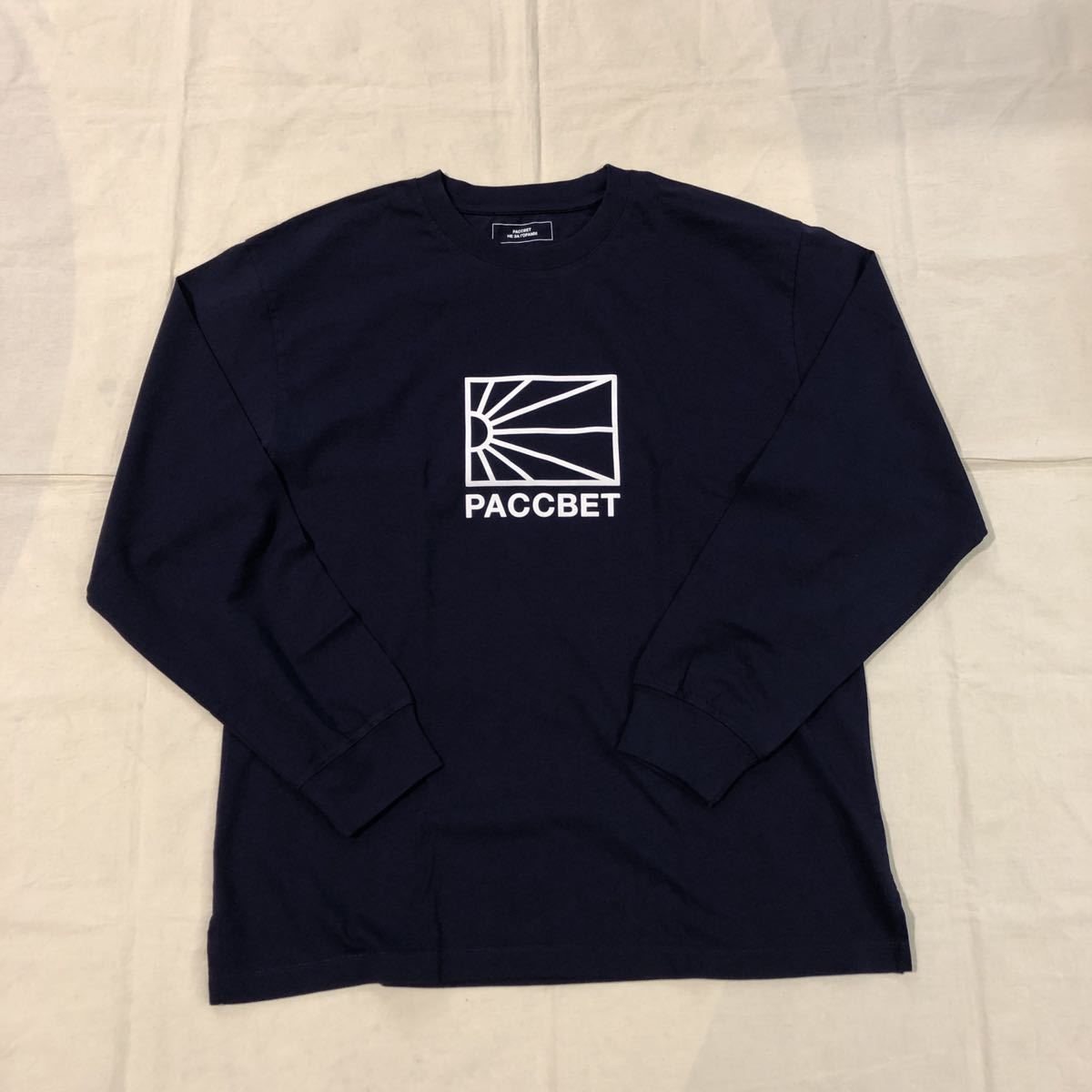 22SS新作 新品未使用 RASSVET PACCBET ラスベート OG LOGO L/S T-SHIRT ゴーシャラブチンスキー Gosha Rubchinsky Tシャツ NAVY XL_画像1