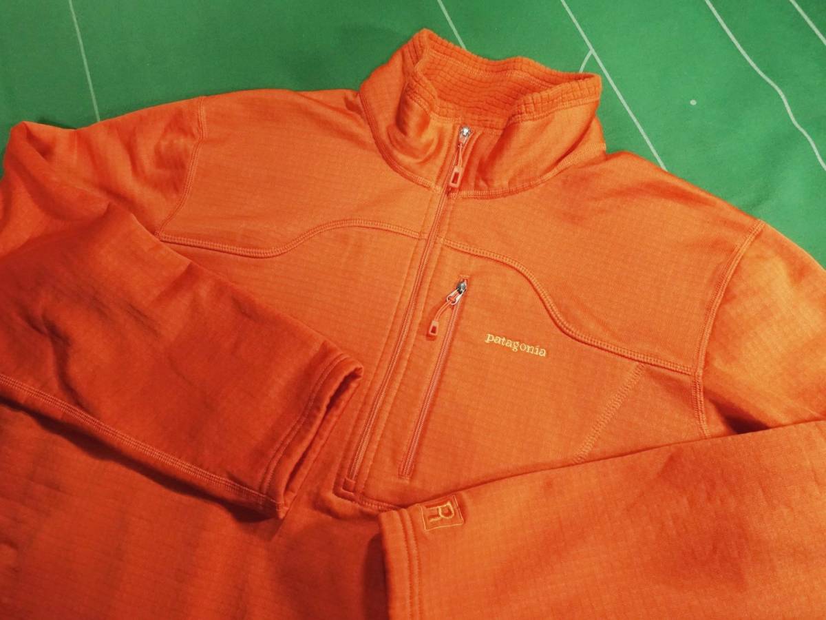 ▲ Patagonia 2012 Pola Tech Power Dry Fleece R1. Половина Zip Orange L (JP-XL) красота !!!