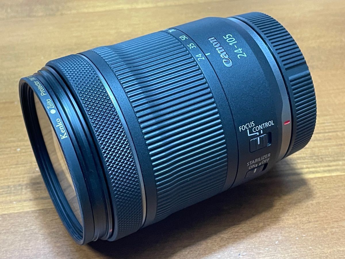 Canon RF24-105mm F4-7 1 IS STM 中古 美品 レンズフード付き キヤノン 