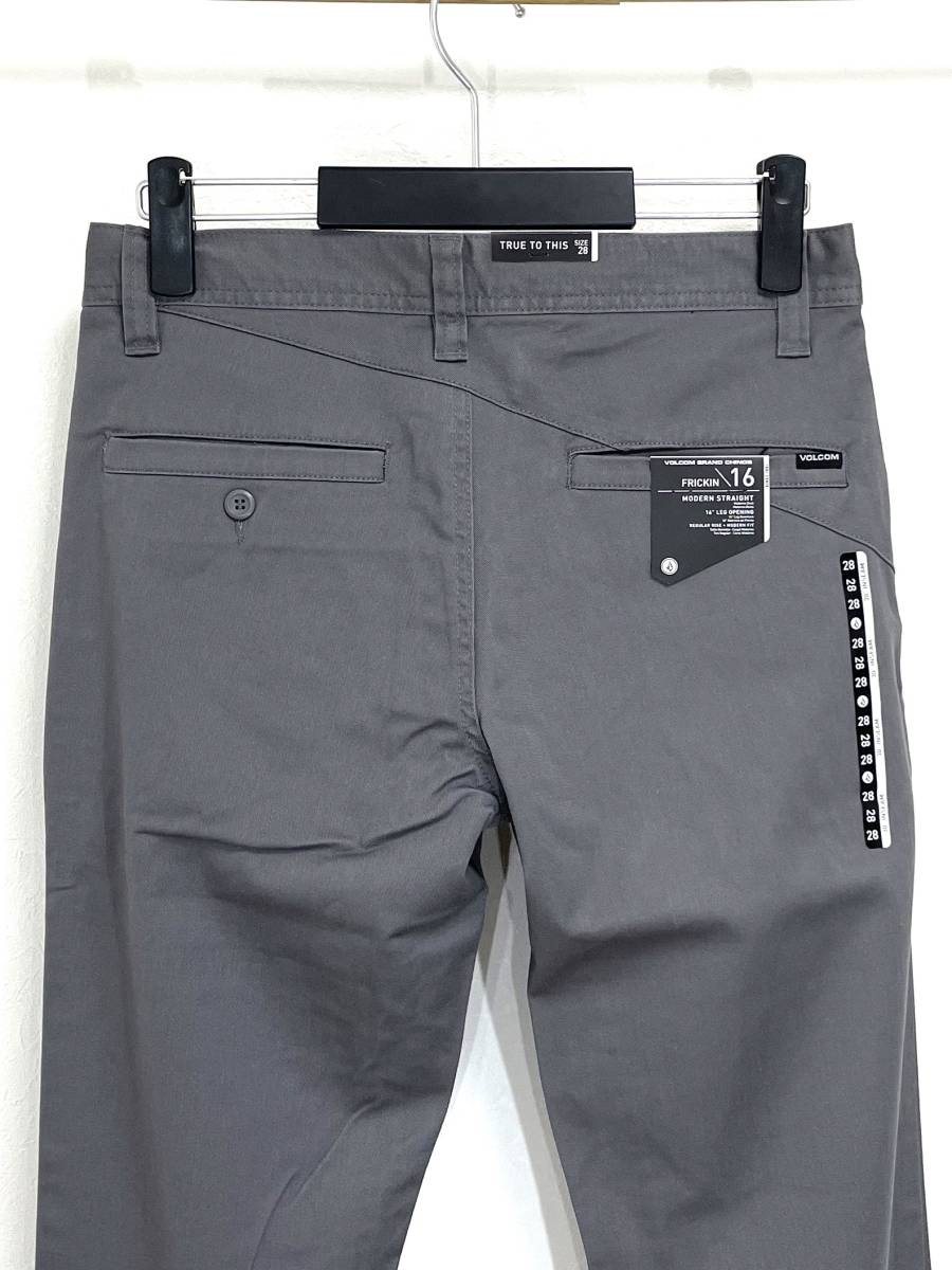 VOLCOM ボルコム A1131807CSR③ メンズ 32インチ チノパン モダンフィット ストレートパンツ Pants グレー色 ヴォルコム 新品即決 送料無料_画像6