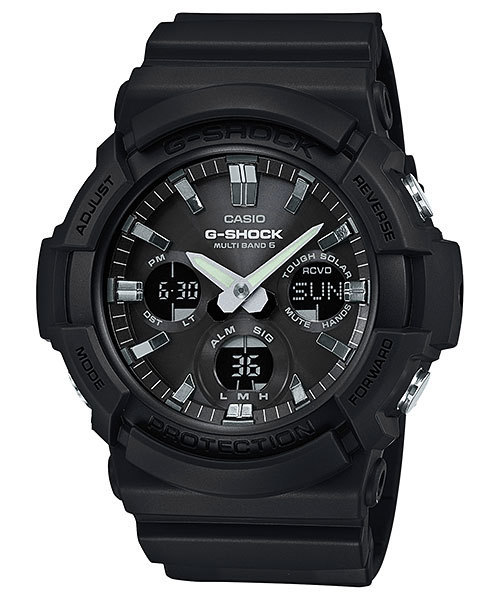 【誤差10万年に1秒】新品1円 G-SHOCK 電波ソーラー200m防水 腕時計 カシオ海外 電波時計GAW-100B-1A本物メンズ新品 逆輸入クロノグラフ_誤差10万年に1秒の標準電波を受信