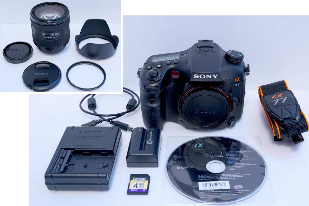 たりません ヤフオク! ソニー α77 レンズキット ... - 美品 シャッター ...