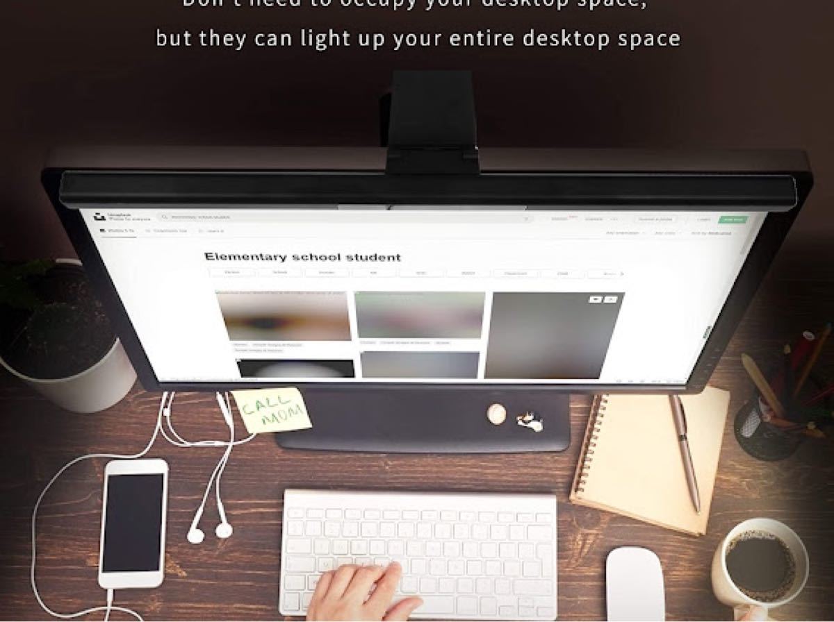 PC モニター ライト ライトバー デスク ライト18インチ パソコン 在宅 液晶ディスプレイ