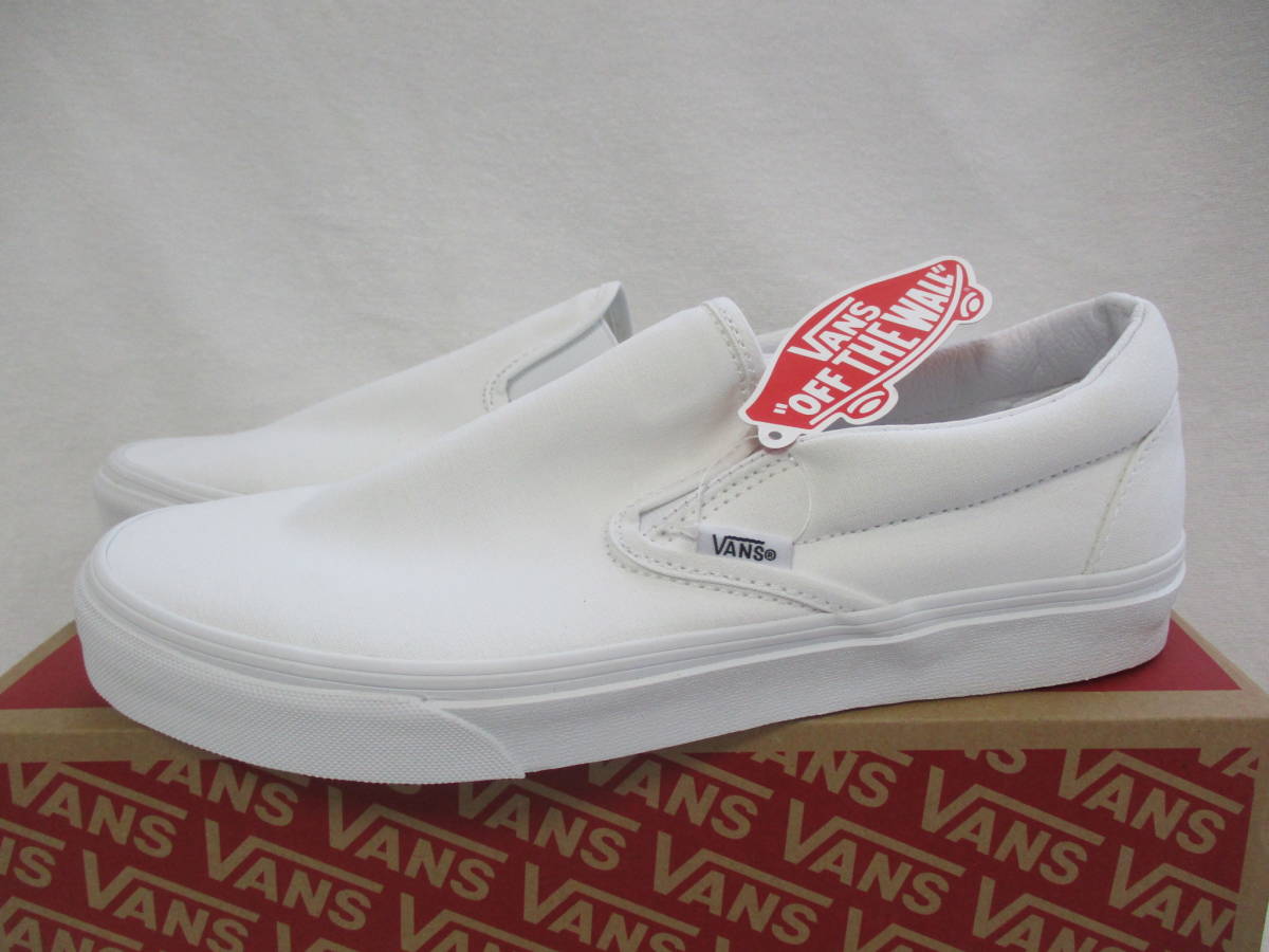 新品★VANS*バンズ★Classic Slip-On White クラシック スリッポン_画像4