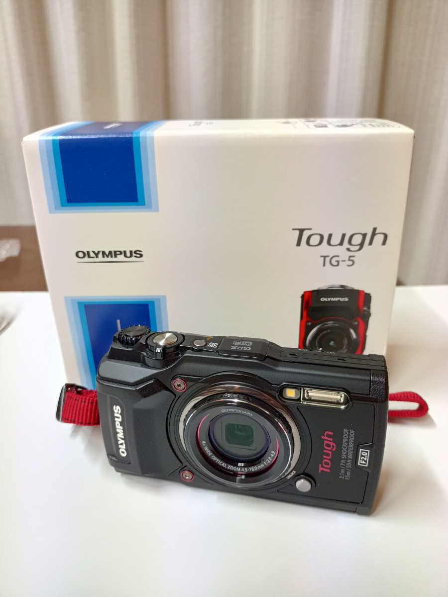 オリンパス TG-5 ブラック 【中古】 OLYMPUS Tough-5 バーゲン