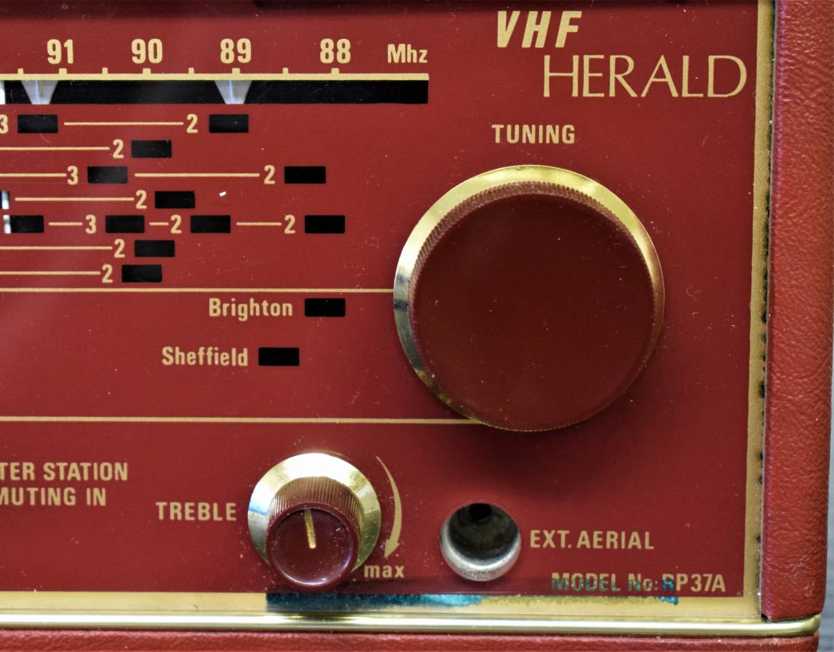 英国 HACKER ハッカー MODEL RP37A VHFラジオ　動作良好美品_画像10