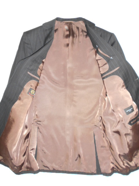 ザ　スーツ　カンパニー　THE SUIT　COMPANY　ワイドストライプ　セットアップ　上下　テーラードジャケット　パンツ　175-6　ブラック_画像3
