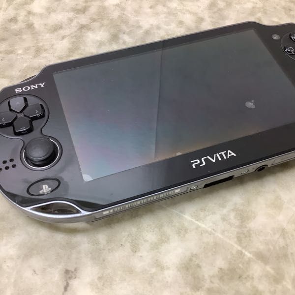 1円～ 箱無 動作確認/初期化済 PS VITA PCH-1000 本体 クリスタル