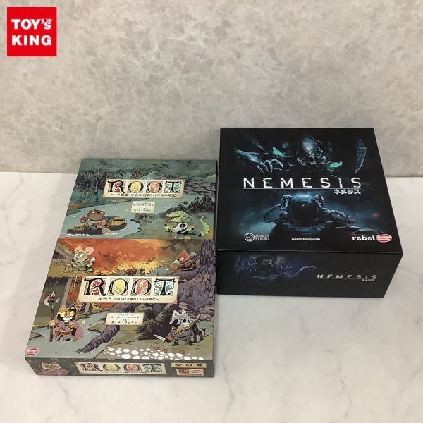 1円~ ジャンク ボードゲーム ネメシス 日本語版 ルート拡張:さざめく