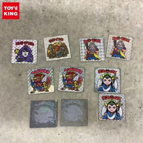 1円~ ビックリマン シール スーパーデビル、スーパーゼウス、ヘッド