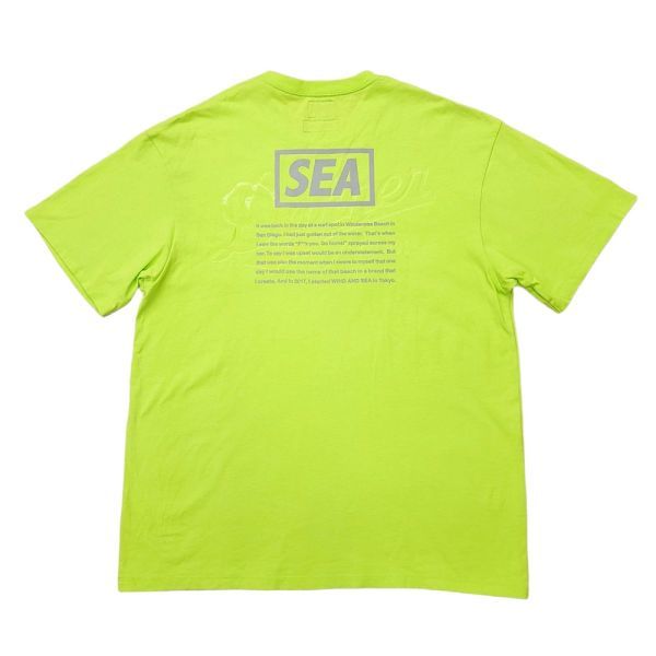 2611196【Lサイズ】良品 送料無料 Danner WIND AND SEA ロゴ ポケット 半袖 Tシャツ Heavy oz S/S イエロー ダナー ウィンダンシー_画像2