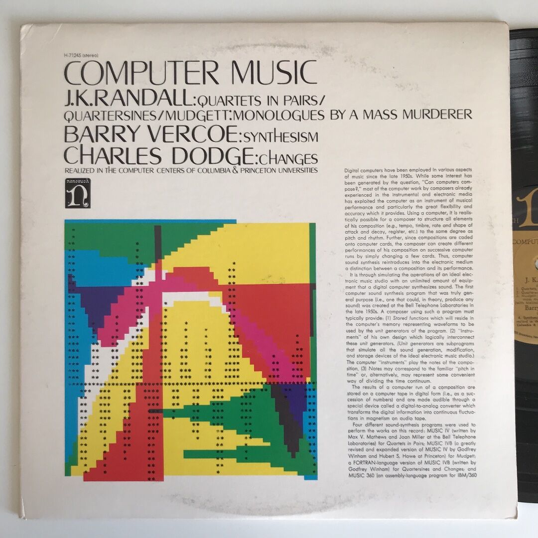 J.K. Randall / Barry Vercoe / Charles Dodge - Computer Music_画像1