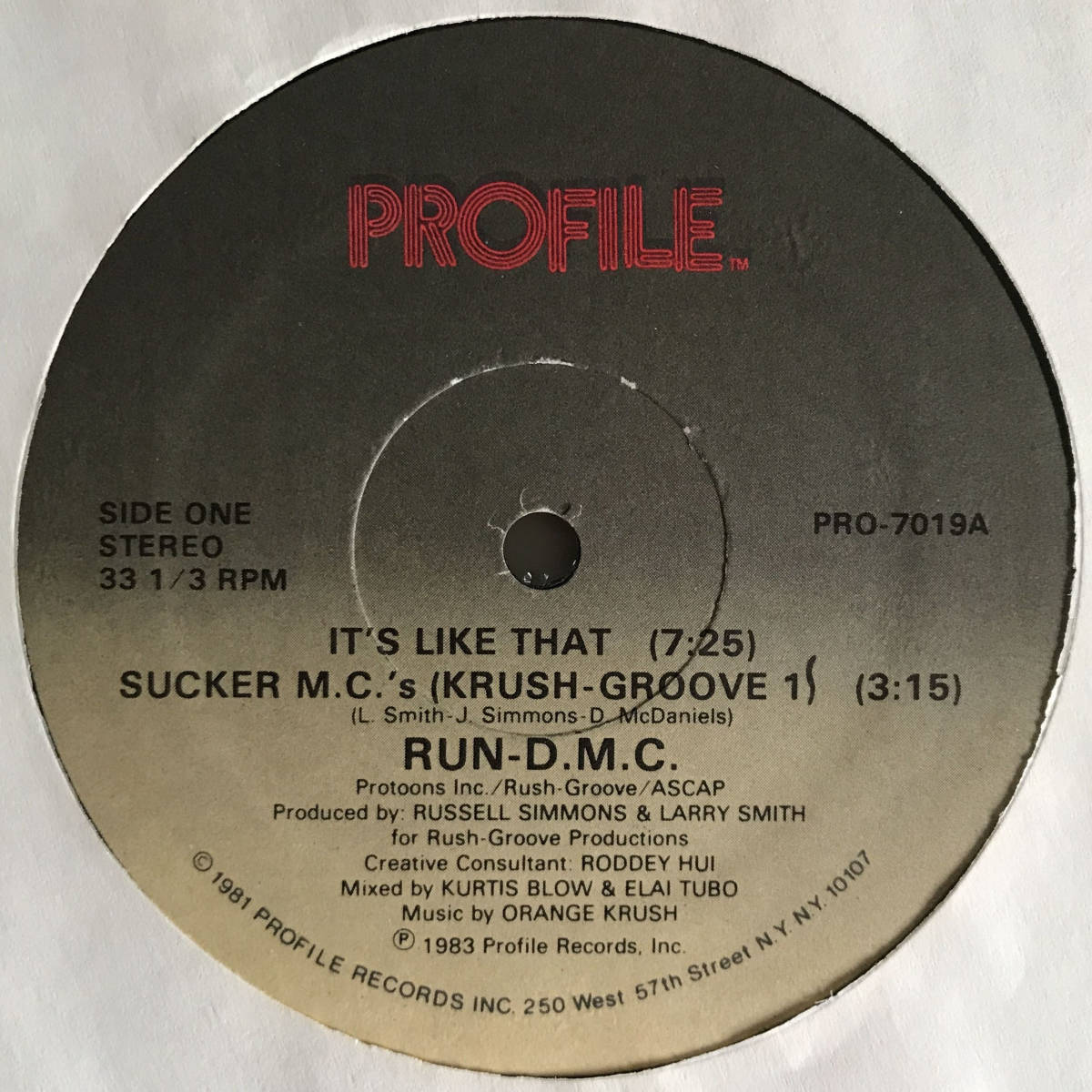 Run-D.M.C. - It's Like That / Sucker M.C.'s (Krush Groove 1)_画像1