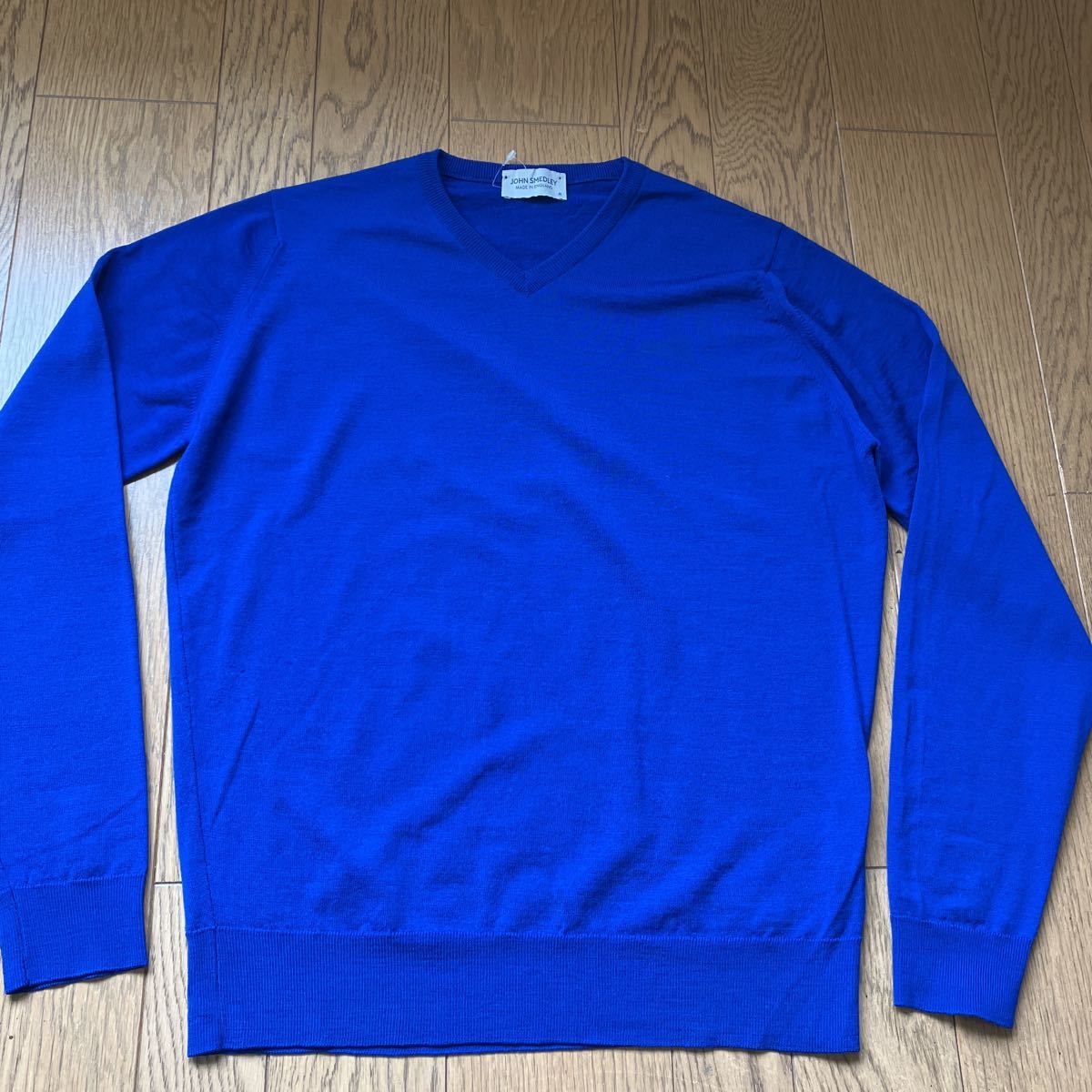 JOHN SMEDLEY ジョン スメドレー Vネックセーター ブラック M