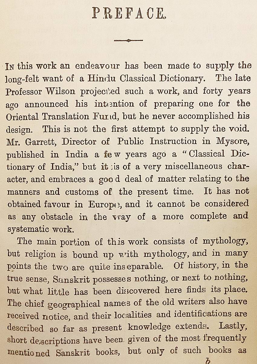 洋書　ヒンドゥー教の神話と宗教,地理,歴史,文学の古典事典『A classical dictionary of Hindu mythology』●サンスクリット文学 辞書 辞典_画像3