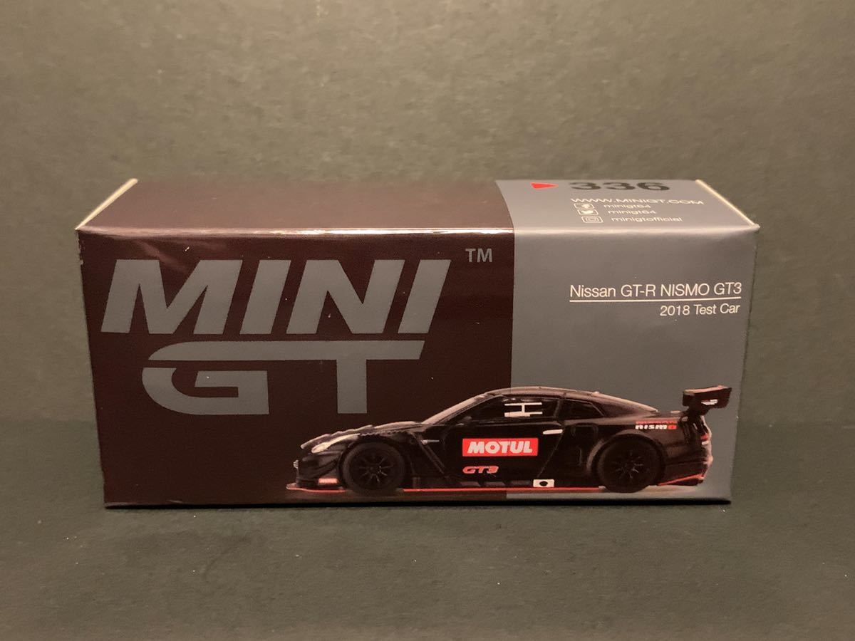 MINI-GT 1/64 Nissan GT-R NISMO GT3 2018 テストカー (左ハンドル) 336 開封済み未使用_画像2