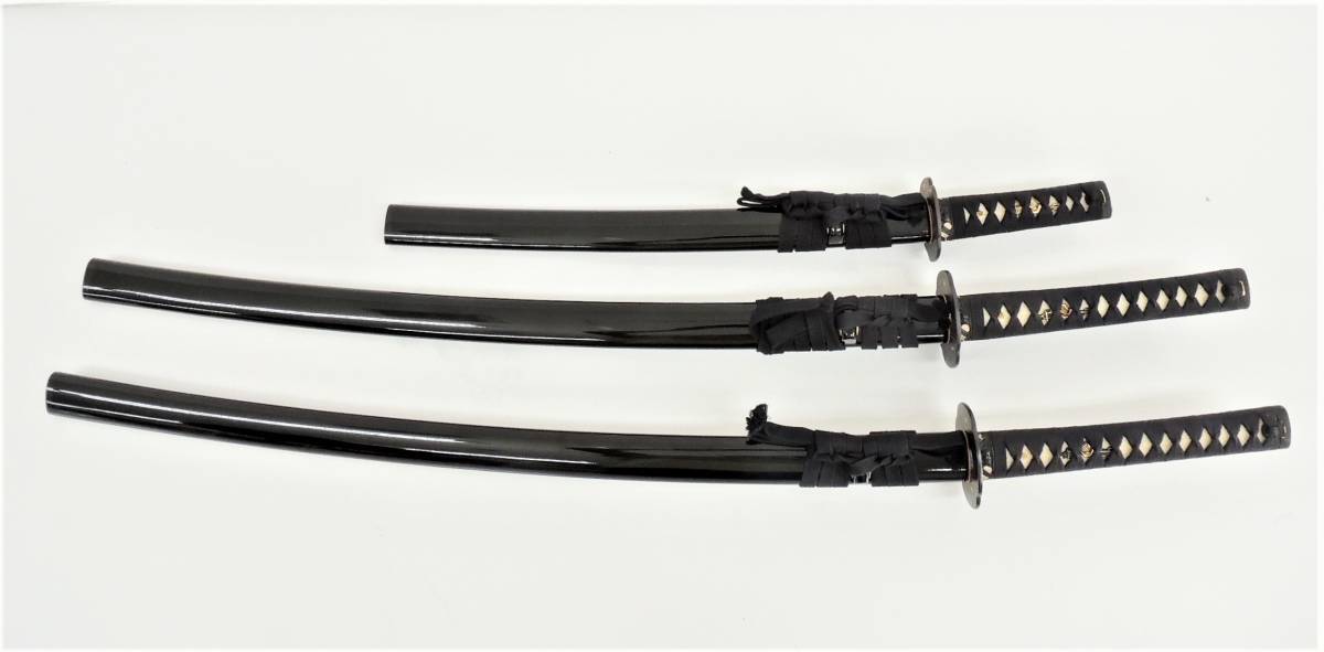 模造刀 / 模擬刀 / 日本刀 / 3本セット / 刃渡約44.5cm 73cm 75cm