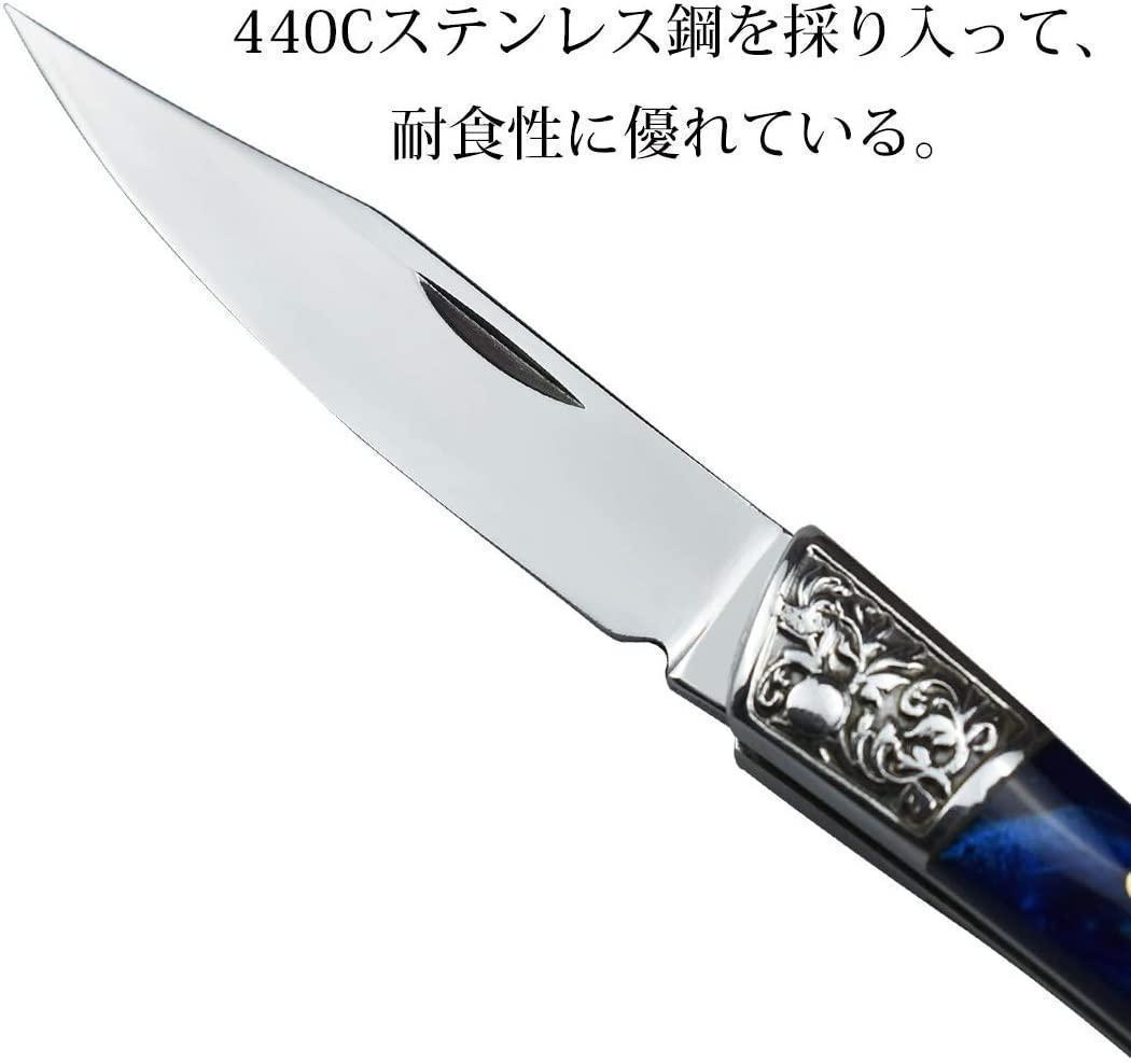 アウトドア 黒色 折りたたみナイフ 小型ミニナイフ フォールディングナイフ コレクションに最適