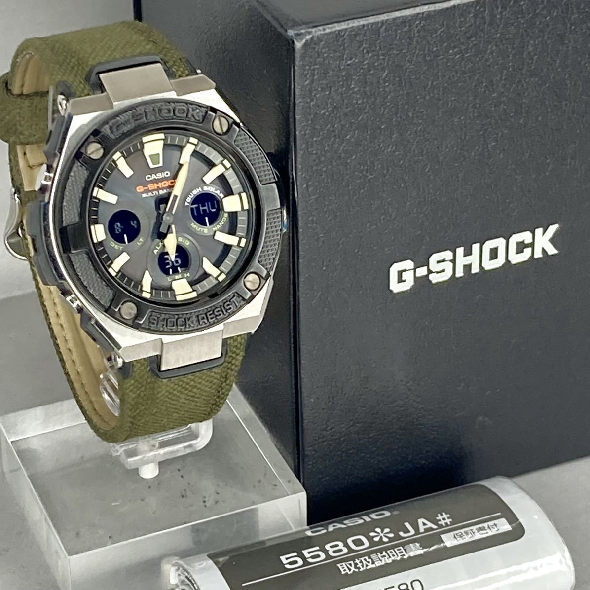 極美品 箱説付G-SHOCK GST-W330AC-3AJF G-STEEL Gスチール タフ