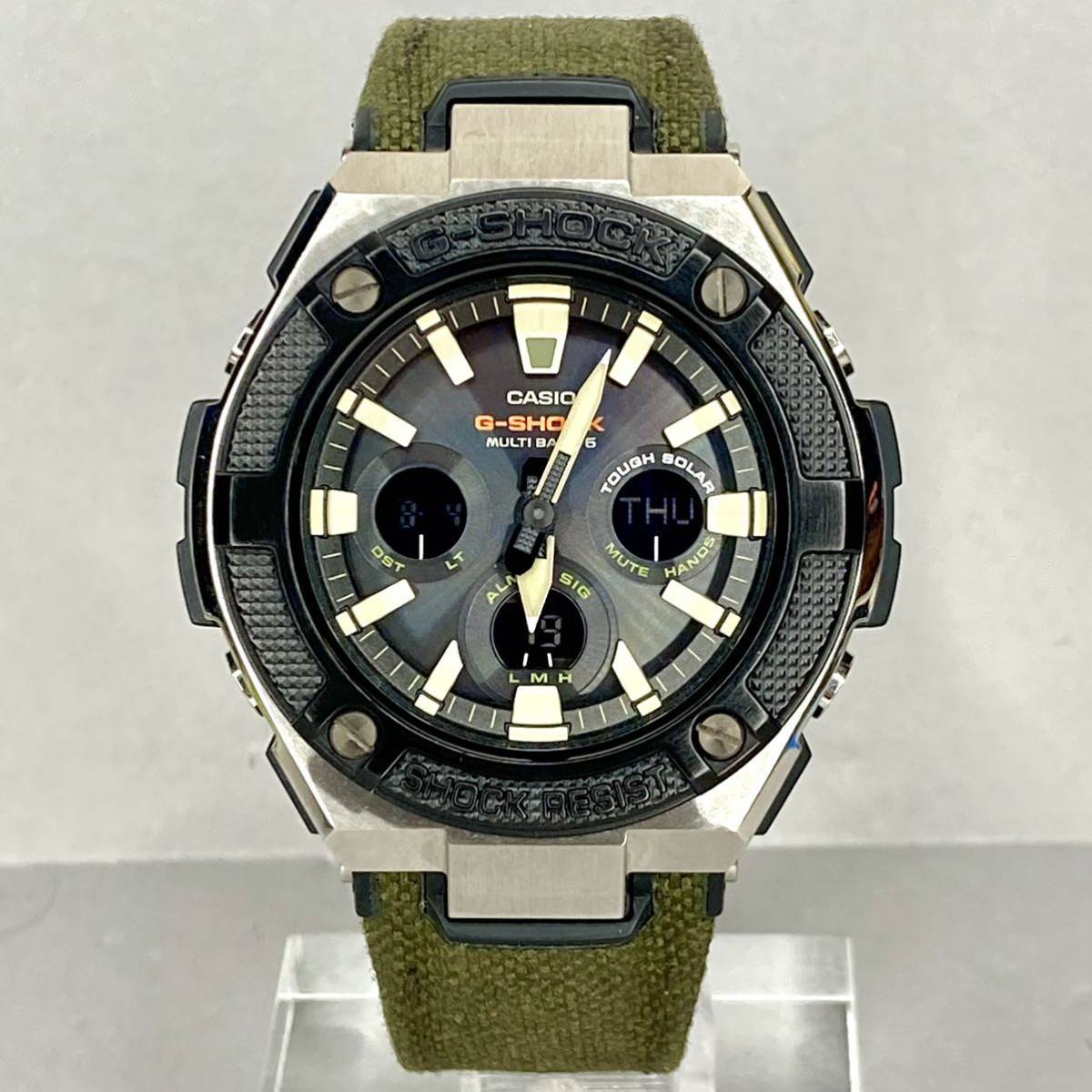 極美品 箱説付G-SHOCK GST-W330AC-3AJF G-STEEL Gスチール タフ