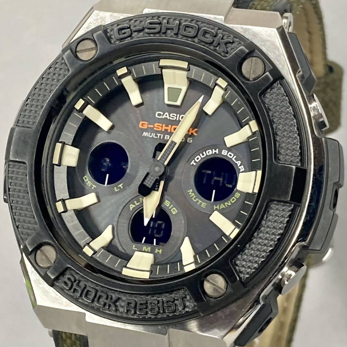 極美品 箱説付G-SHOCK GST-W330AC-3AJF G-STEEL Gスチール タフ