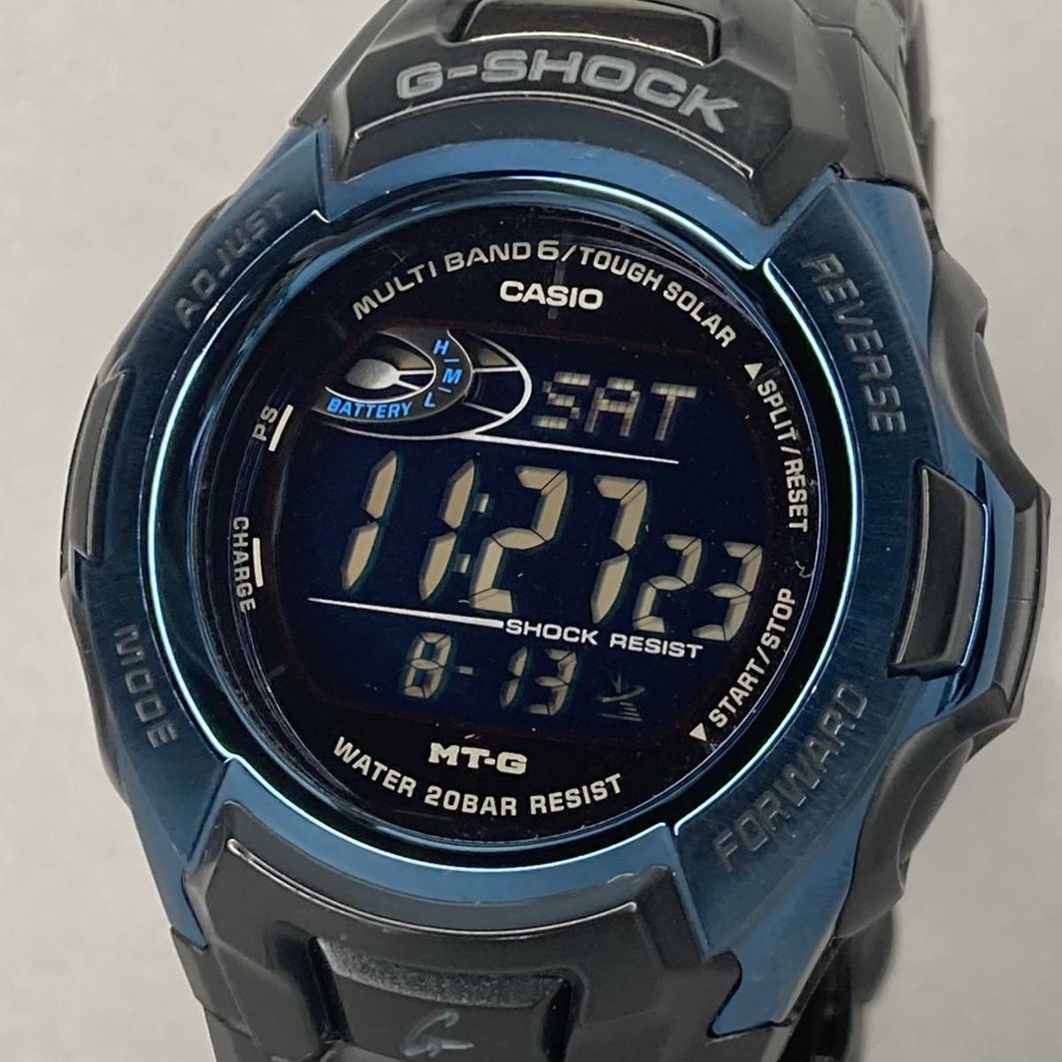 美品 CASIO G-SHOCK MTG-M900BD-2JF MT-G タフソーラー 電波受信 電波