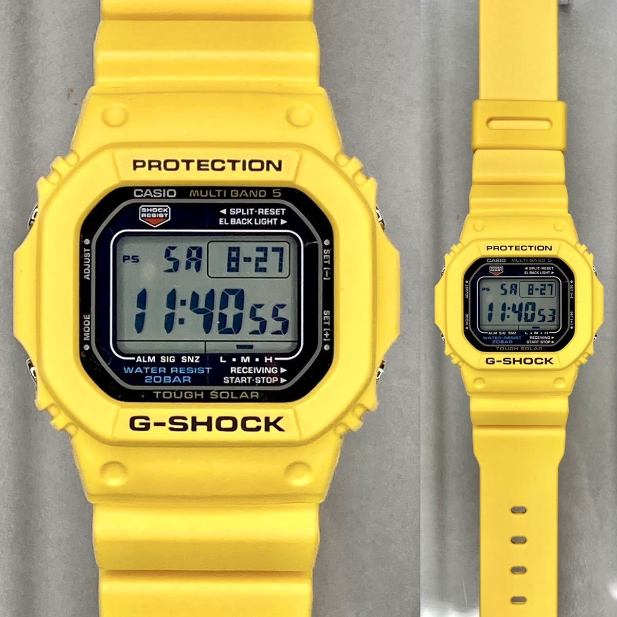 希少 極美品 G-SHOCK GW-6900A イエロー ブラック 電波ソーラー-