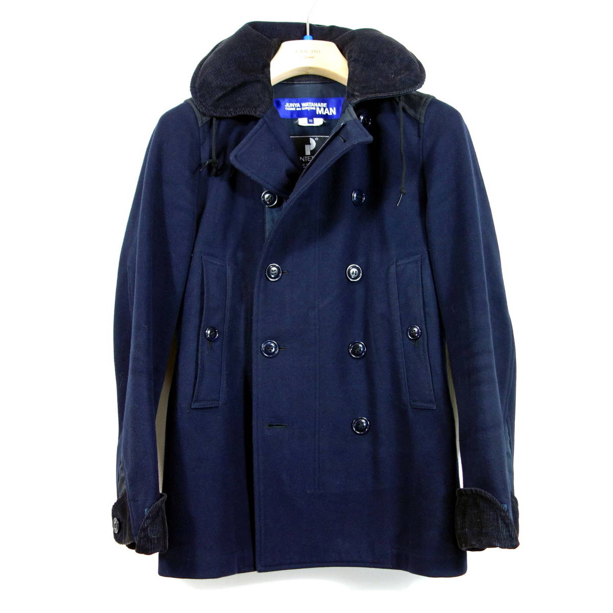 Niko様JUNYA WATANABEケープポンチョ パフスリーブ ピーコート Niko様JUNYA WATANABEケープポンチョ パフスリーブ ピーコート