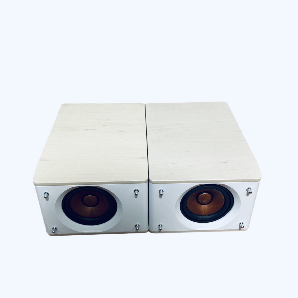 JVC Victor ビクター 高音質ウッドコーンスピーカー SP-EXS1-M 動作品 スピーカーケーブル付属。_画像4