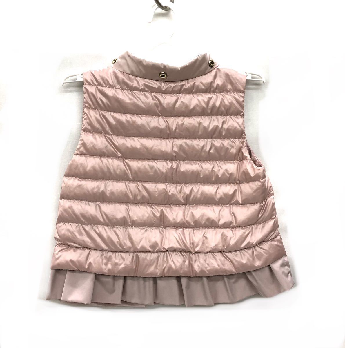 HERNO hell no Kids down vest FC2006 P10079G pink 4A 105cm frill Italy made 